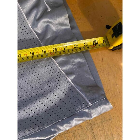 Vintage Nike Gray Mesh Shiny Logo Mens XL Basketball Shorts Gray Tag Y2K - Picture 9 of 10
